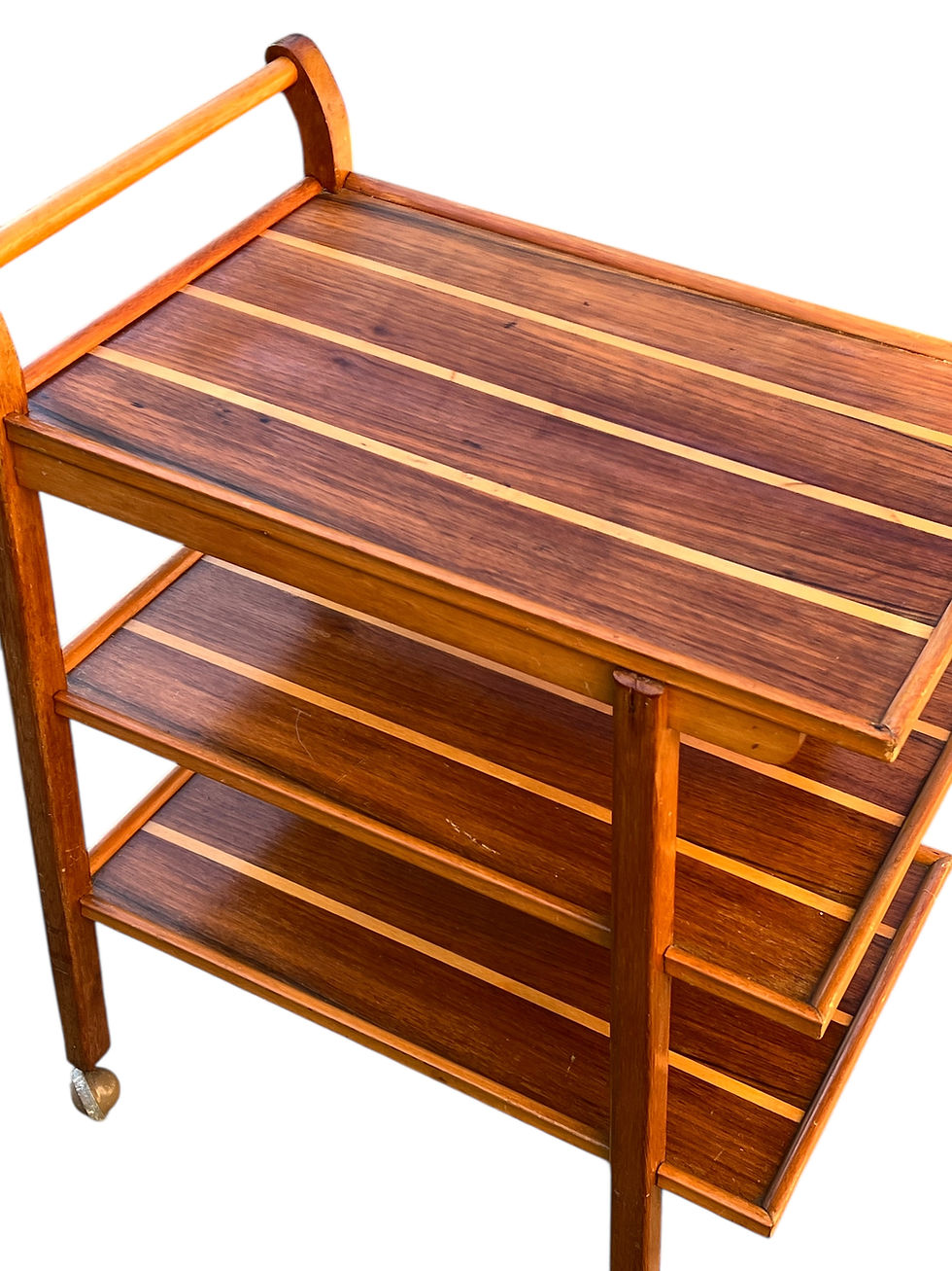 Thumbnail: Mid century three tier drinks trolley 