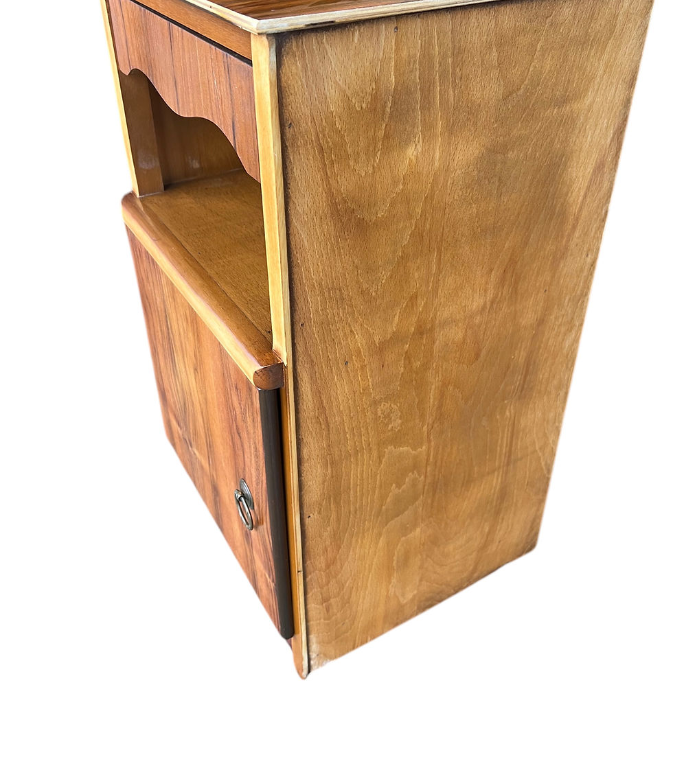 Thumbnail: Vintage Walnut bedside cupboard 