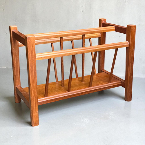Vintage mid century Teak magazine rack | Prior & Pender