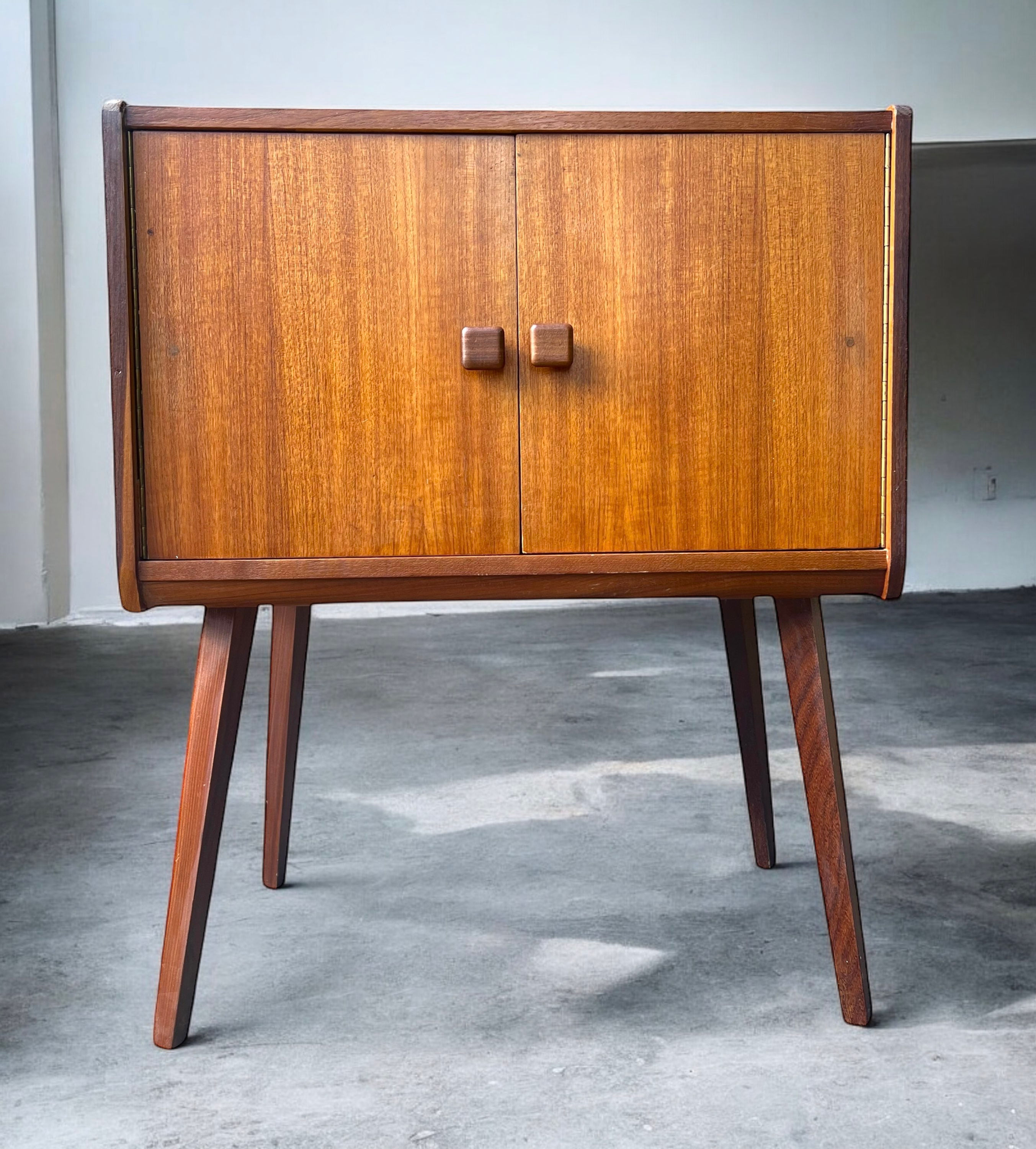 Mid century record cabinet 
