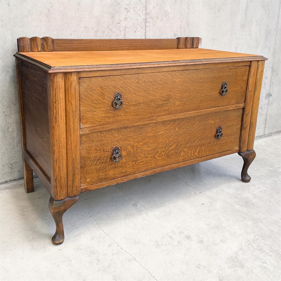 Thumbnail: Art Deco Period Oak Chest of Drawers