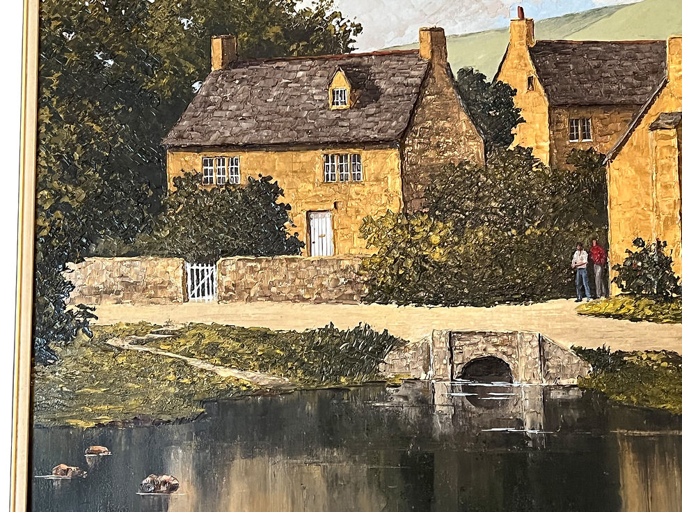 Thumbnail: Oil painting The Cotswolds by Nicholas Bradley-Carter