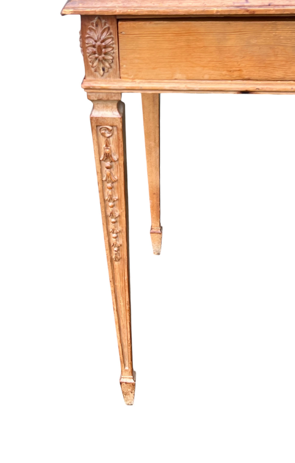 Thumbnail: Early 20th-century pitch pine hall table or desk.
