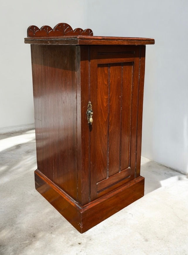Antique early 20th century bedside cupboard 