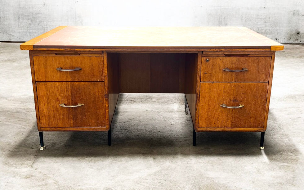 Thumbnail: Mid century pedestal desk by Durrant 