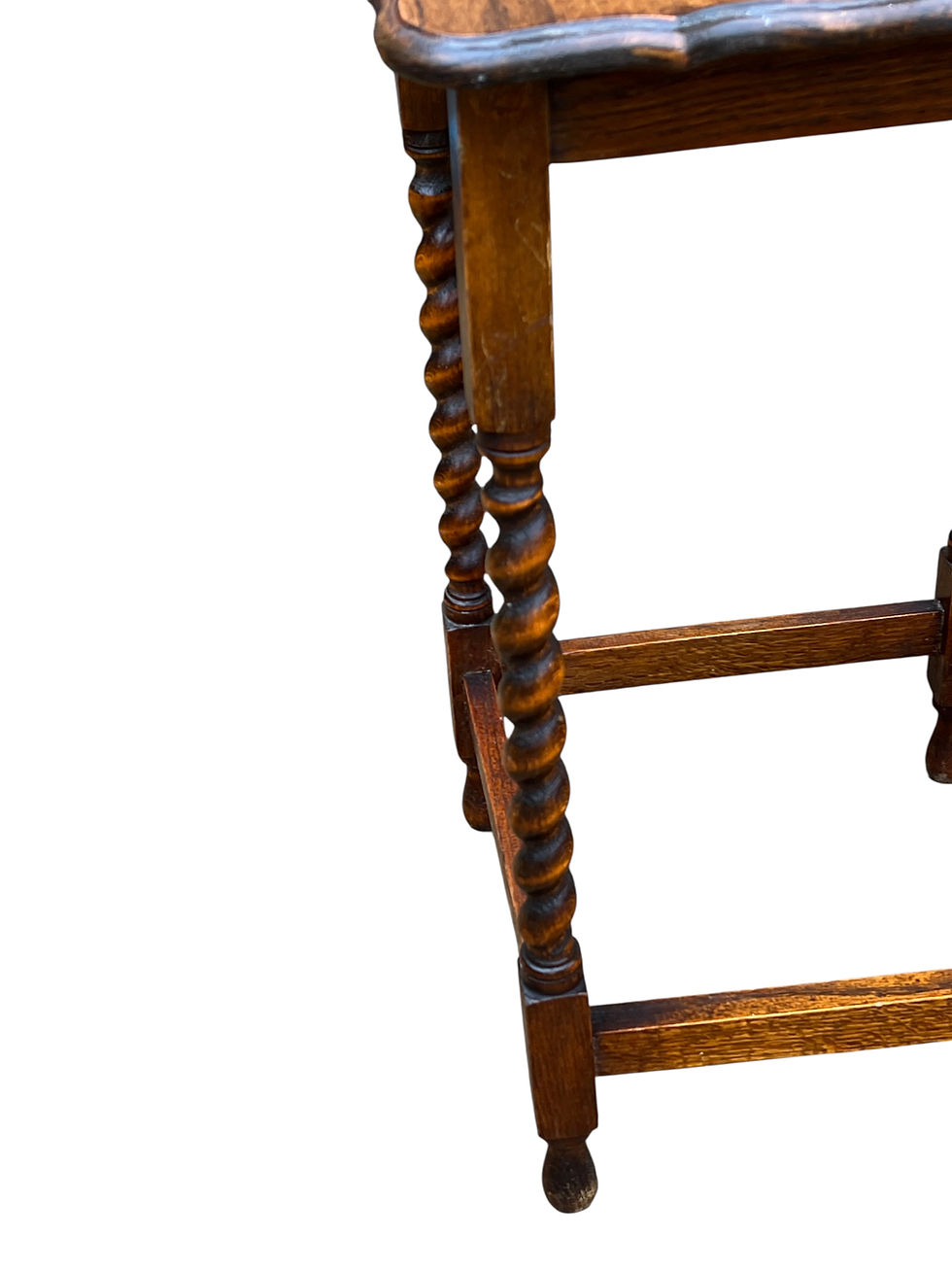 Thumbnail: 20th Century  Oak Barley Twist Side Table