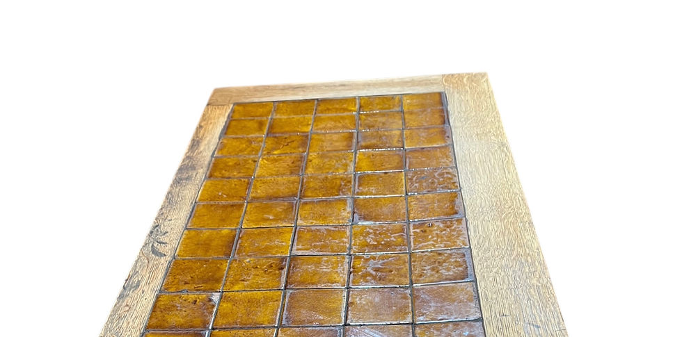Thumbnail: Arts & Crafts Oak tiled washstand