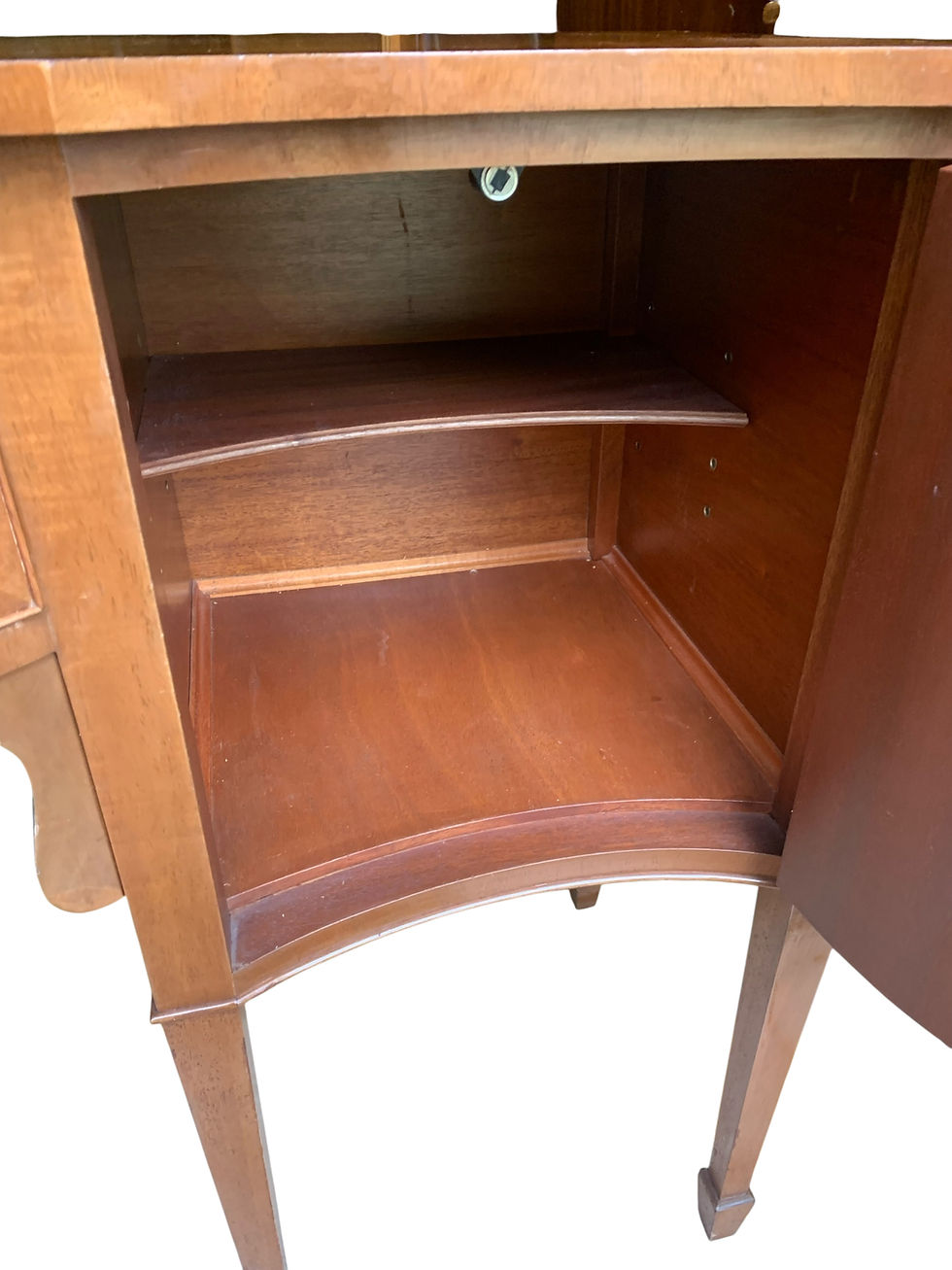 Thumbnail: Antique style vintage Serpentine Sideboard 