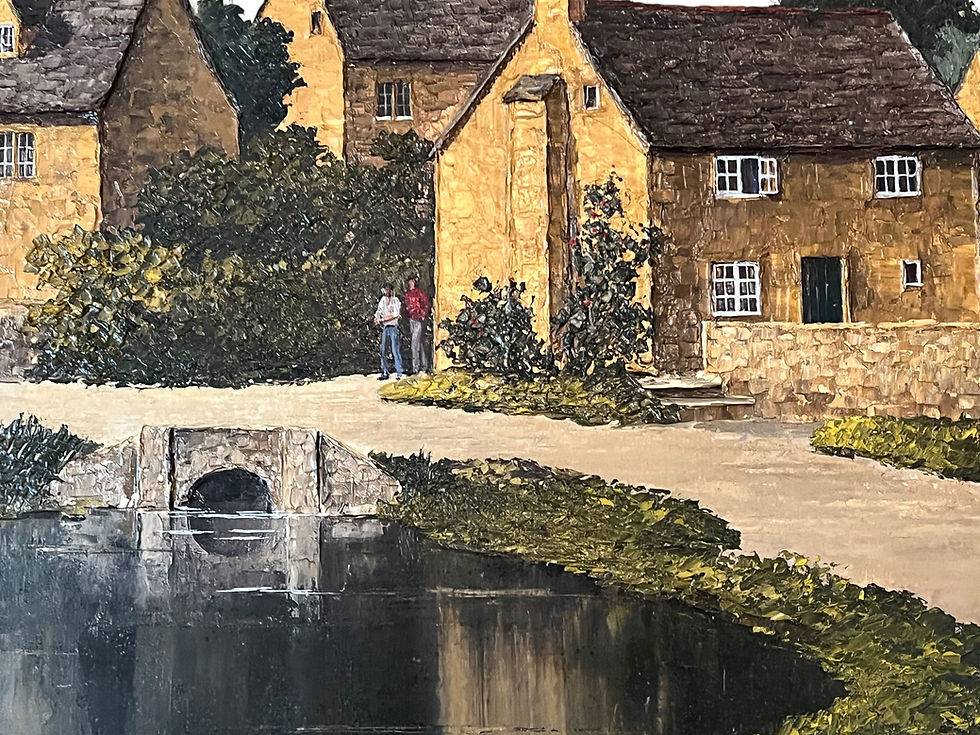 Thumbnail: Oil painting The Cotswolds by Nicholas Bradley-Carter