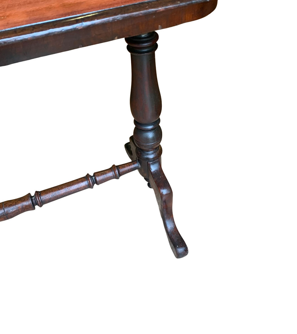 Thumbnail: 19th C  Mahogany stretcher table 