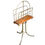 Thumbnail: Vintage Brass and Oak magazine rack 