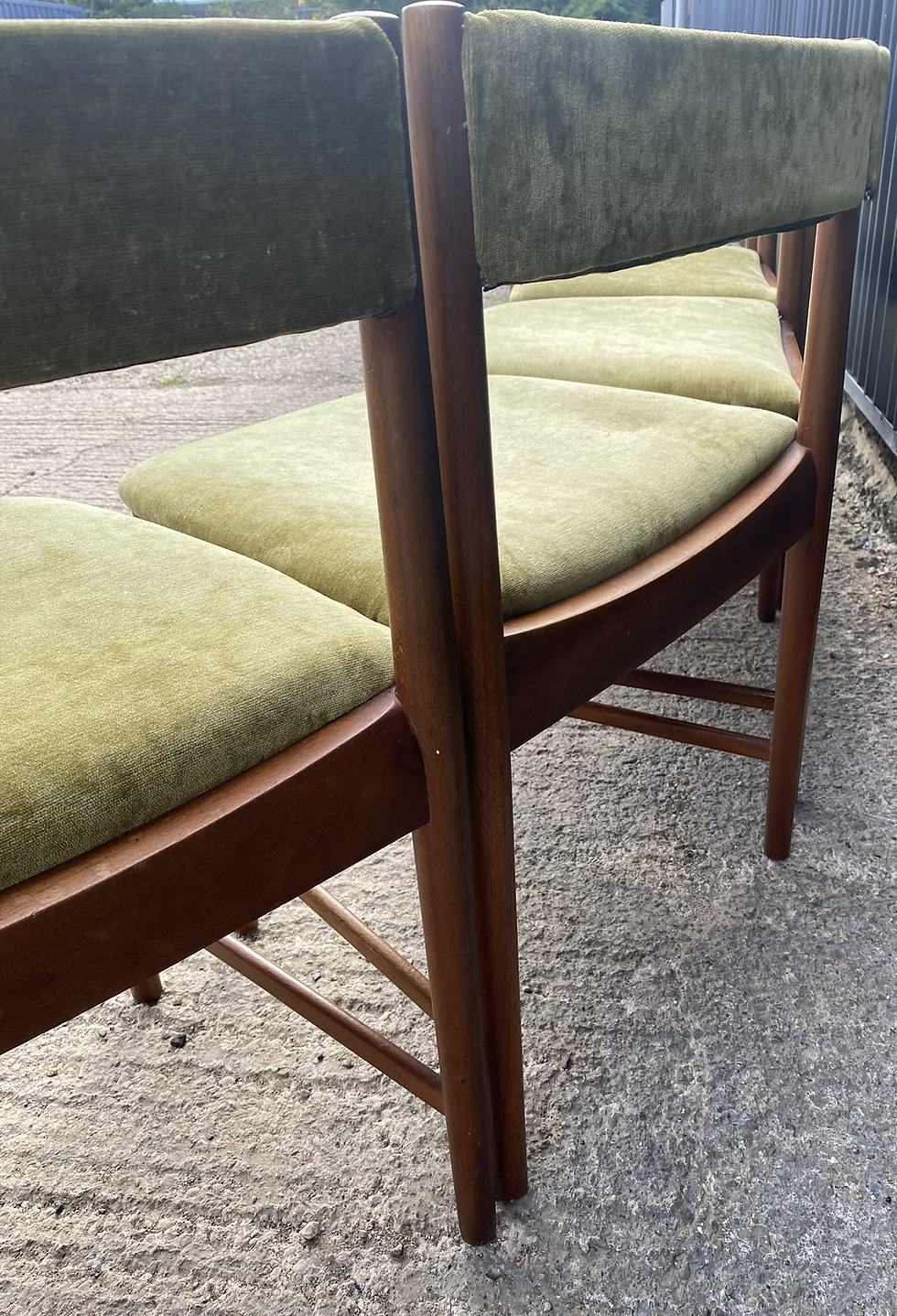 Thumbnail: Set of six chairs designed in the 1960s by  A.H. McIntosh & Co. 