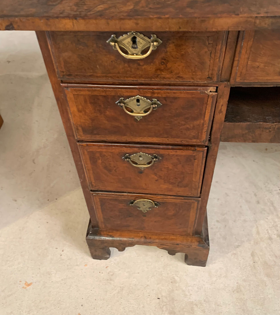 Thumbnail: Georgian 18th Century Burr Walnut desk