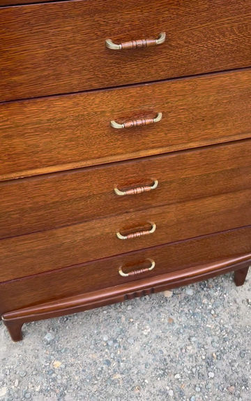 Thumbnail: Mid century Tall chest of drawers by Lebus  