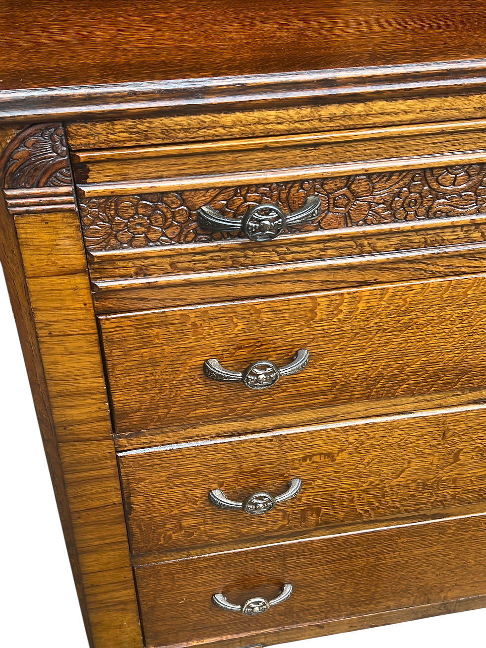Thumbnail: Art Deco Period Oak Chest of Drawers