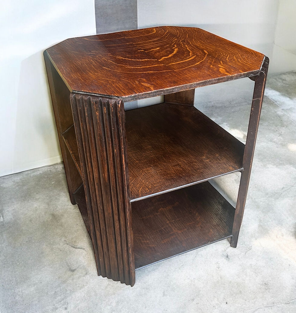 Art Deco Oak Heals side table 
