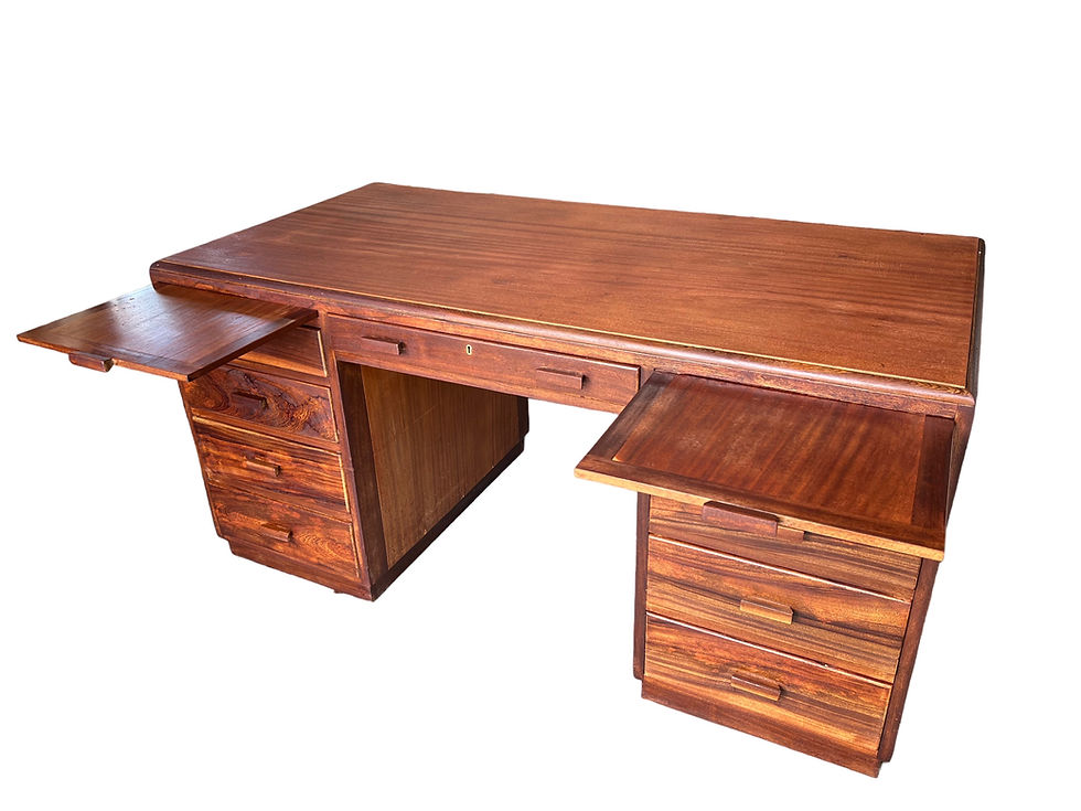 Thumbnail: Mid century Teak & Rosewood desk Heals 