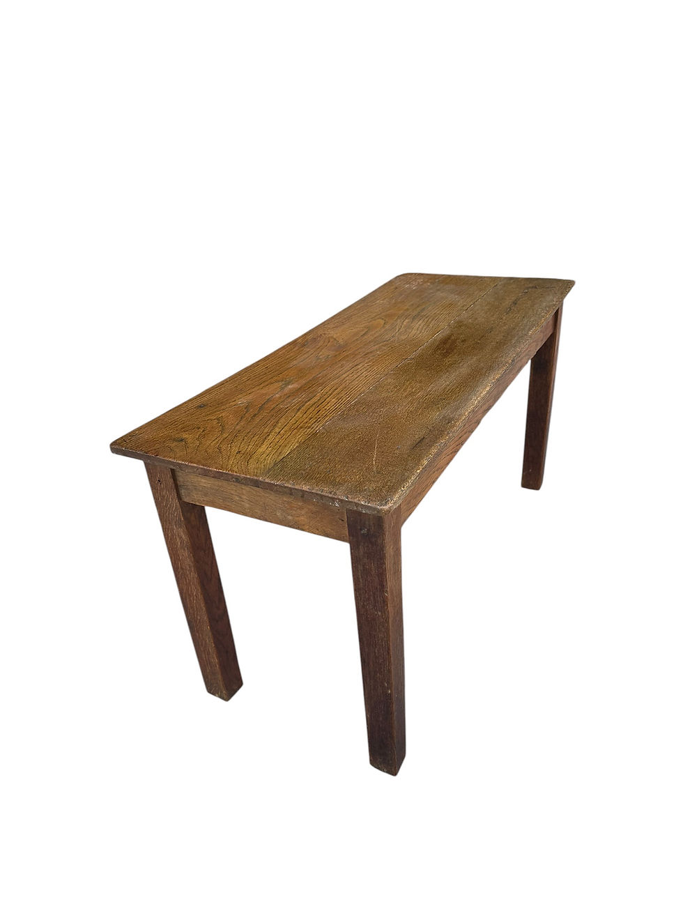 Thumbnail: Early 20th century solid Oak rustic coffee table/side table. 