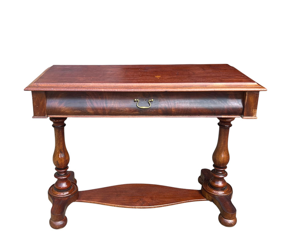 Thumbnail: Antique Victorian  Mahogany stretcher table 