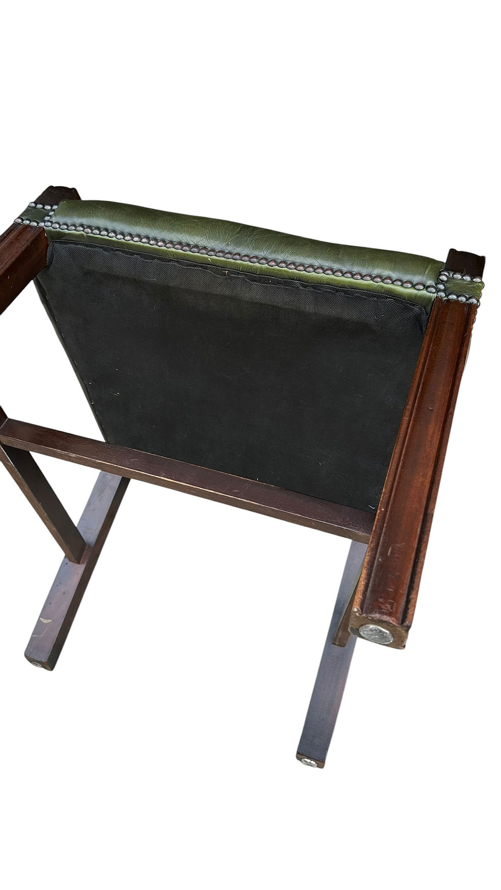 Thumbnail:  Gainsborough style Green leather armchair