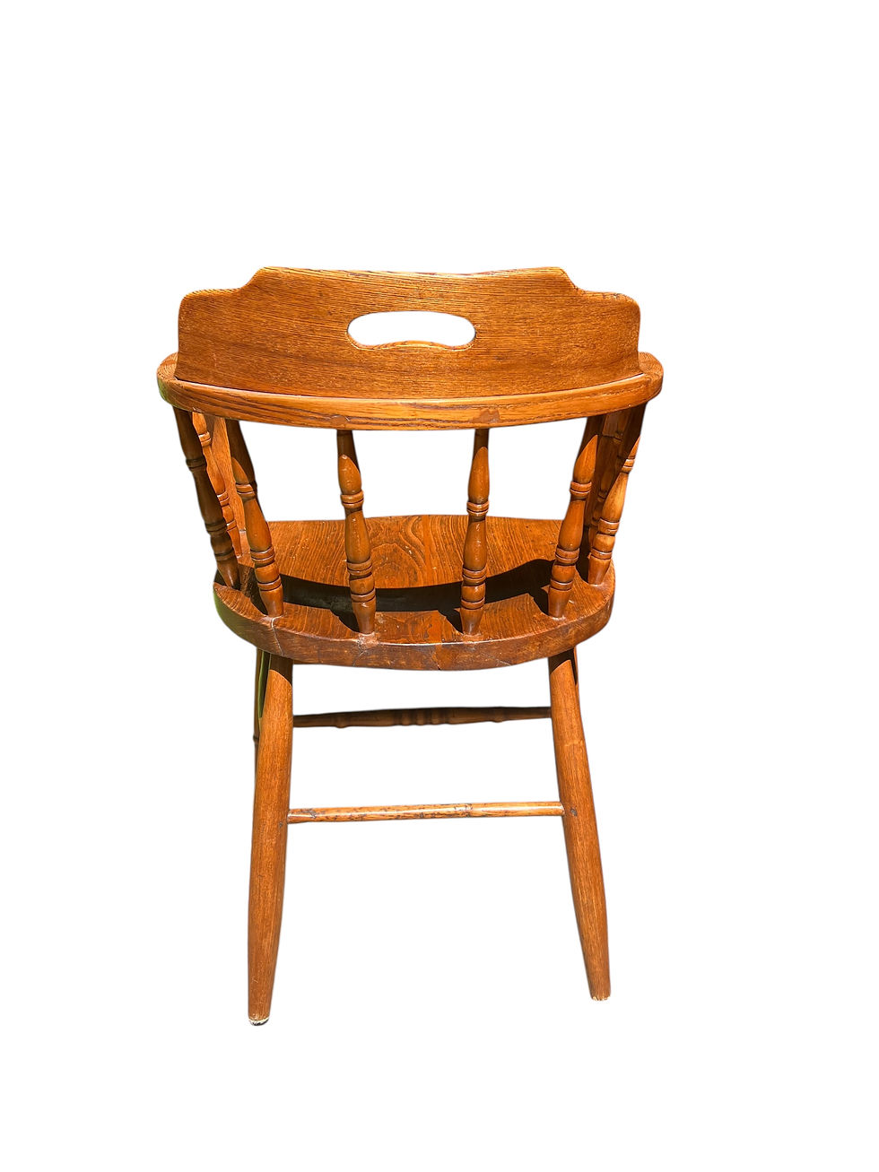 Thumbnail: Antique Early 20th Century Spindle-Back Armchair 