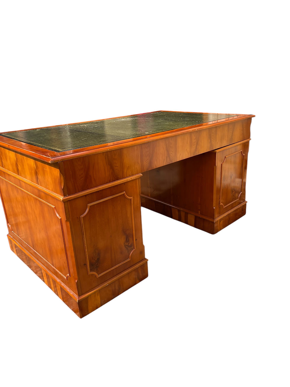 Thumbnail: Antique style large Pedestal desk 