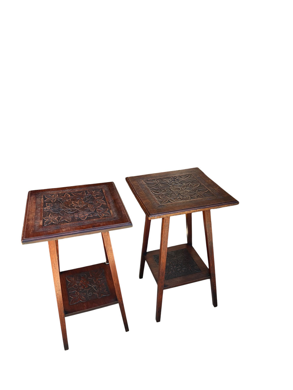 Thumbnail: Pair of 1930’s Vintage Oak Side Tables