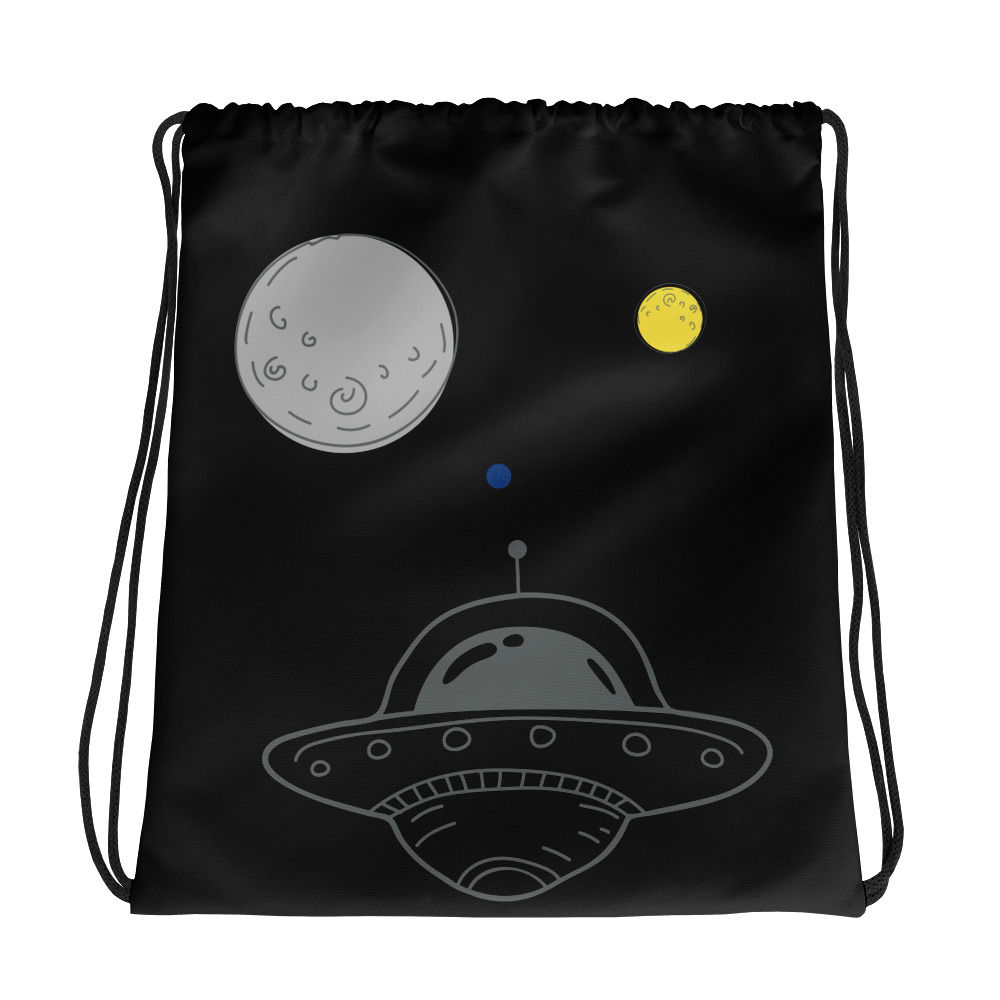 Journey Through Space Drawstring Bag