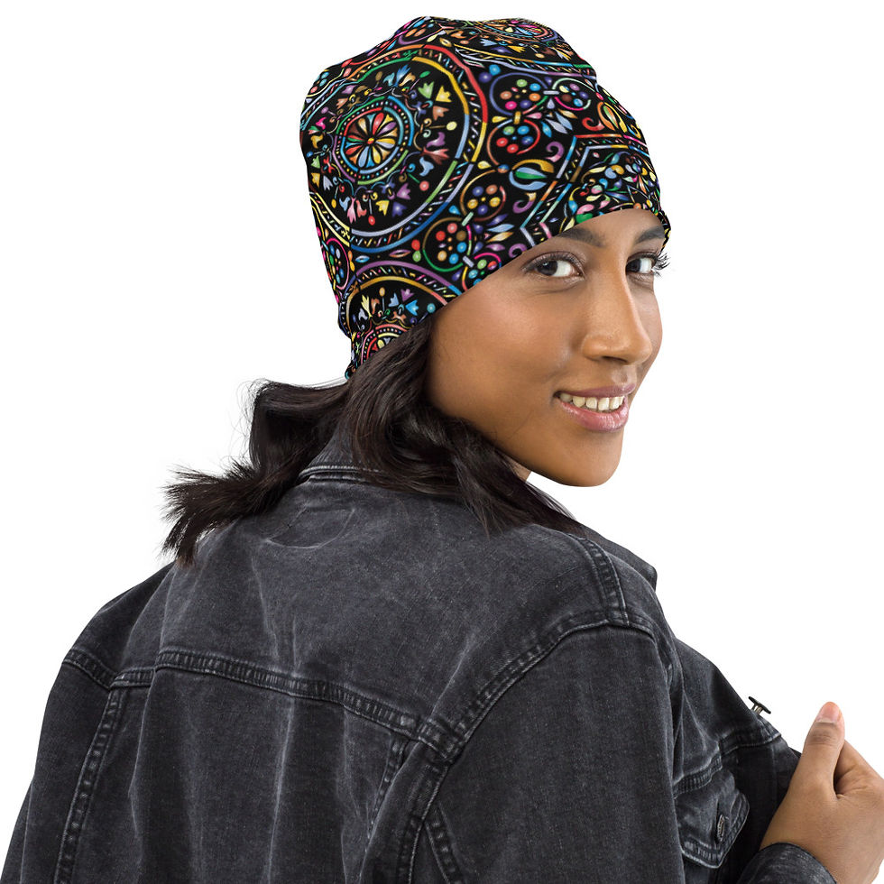 Thumbnail: Mandala All-Over Print Beanie
