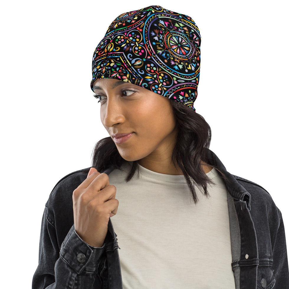 Thumbnail: Mandala All-Over Print Beanie