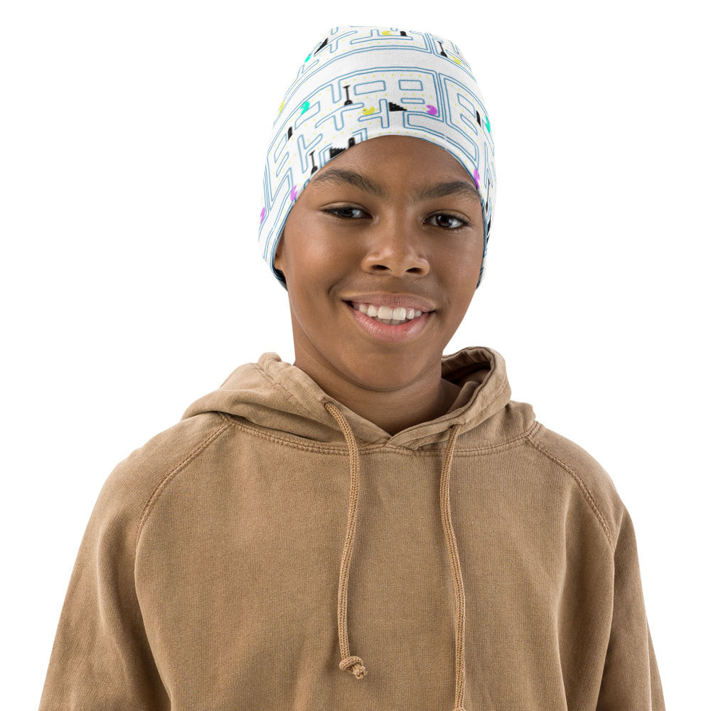 Retro Gaming All-Over Print Kids Beanie