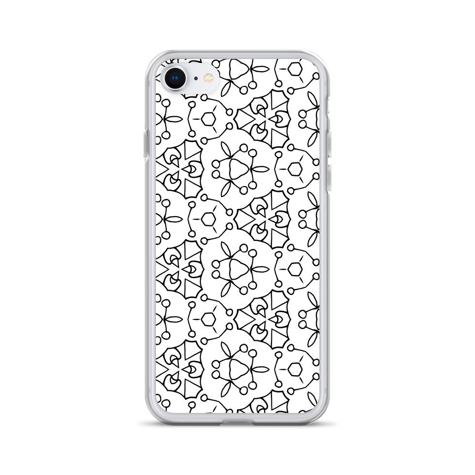 Thumbnail: Back & White Patterned iPhone Case
