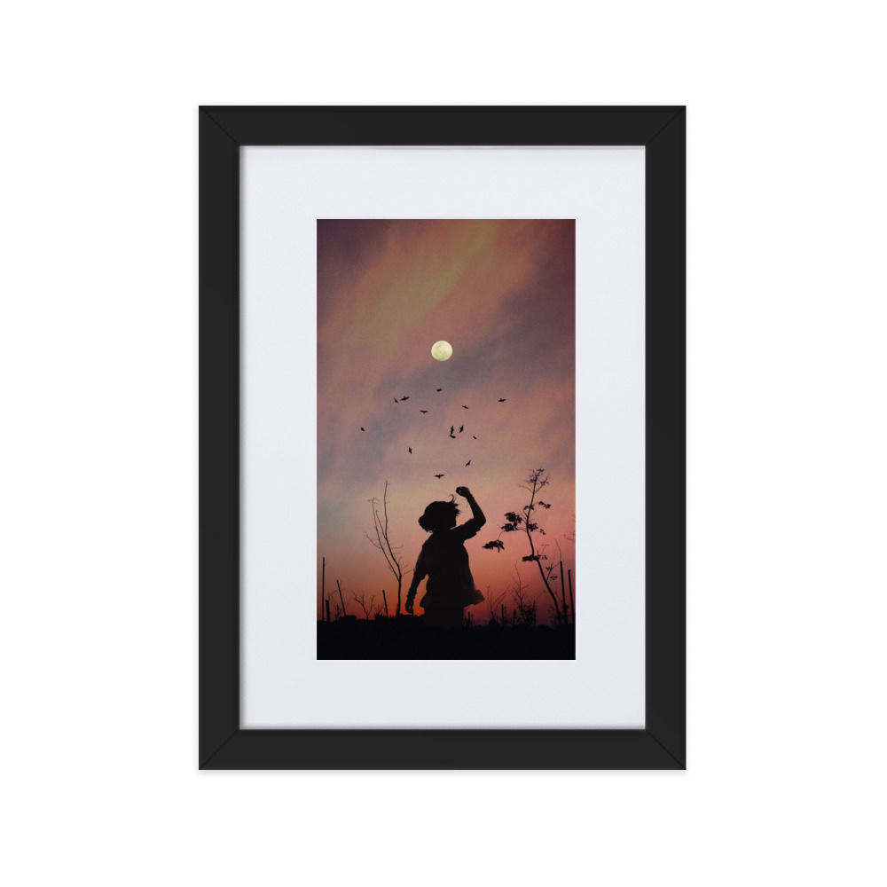 Sunset - Matte Paper Framed Poster With Mat