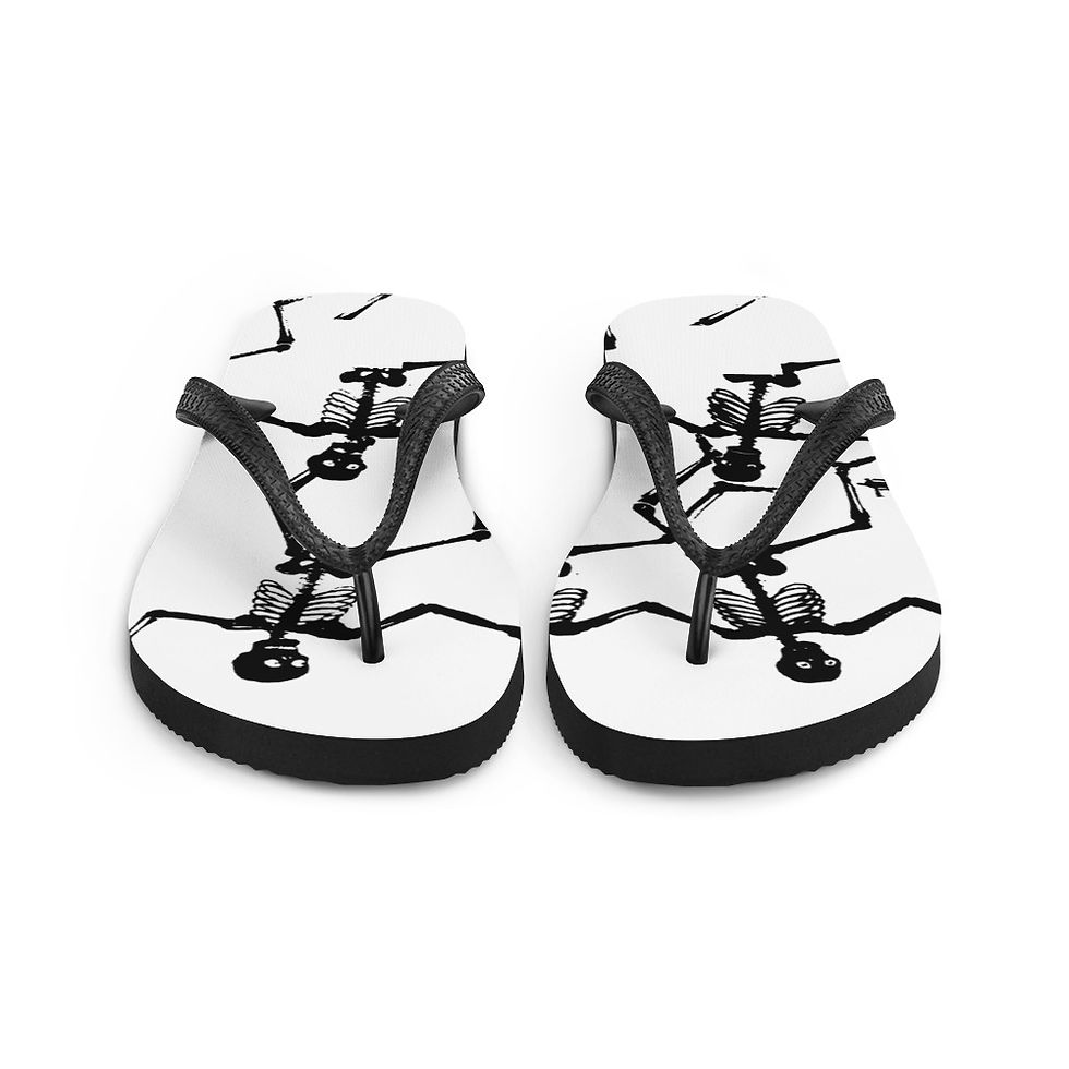Thumbnail: Dancing Bones Flip-Flops