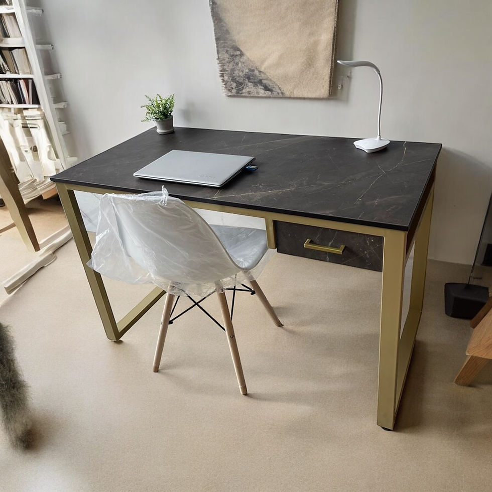 Miniatura: Escritorio Home office con cajón correderas laterales full Dim 120*60*75 CM