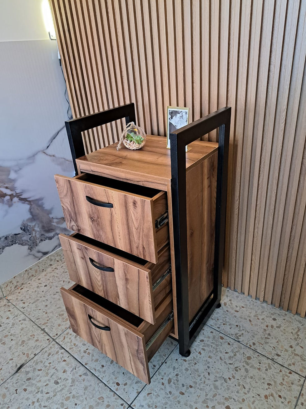 Miniatura: Organizador metal madera dimensiones  100*50*40  cajoneras con corredera 