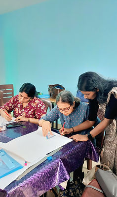 Kerala mural painting workshop at Ernakulam
