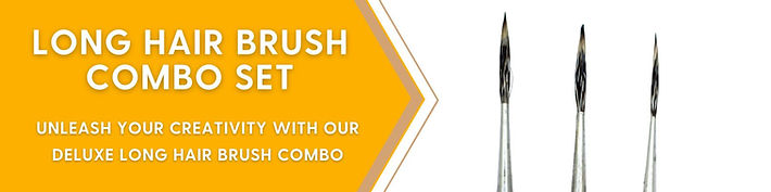 Long hair brush combo set for Kerala mural painting