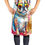 Thumbnail: Boston Terrier Hippie Dawg Apron for Kitchen �C Unisex, Multicolor