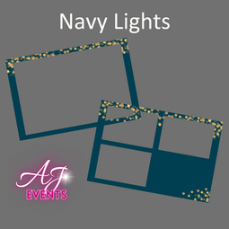 Navy Lights Photo Booth Overlay