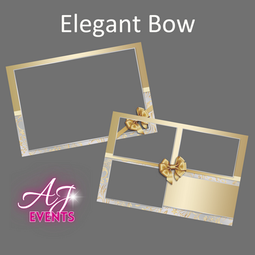 Elegant Bow Photo Booth Overlay