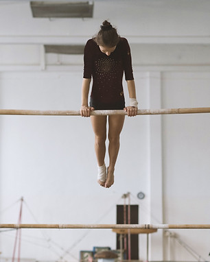 Gymnast On Parallel Bars