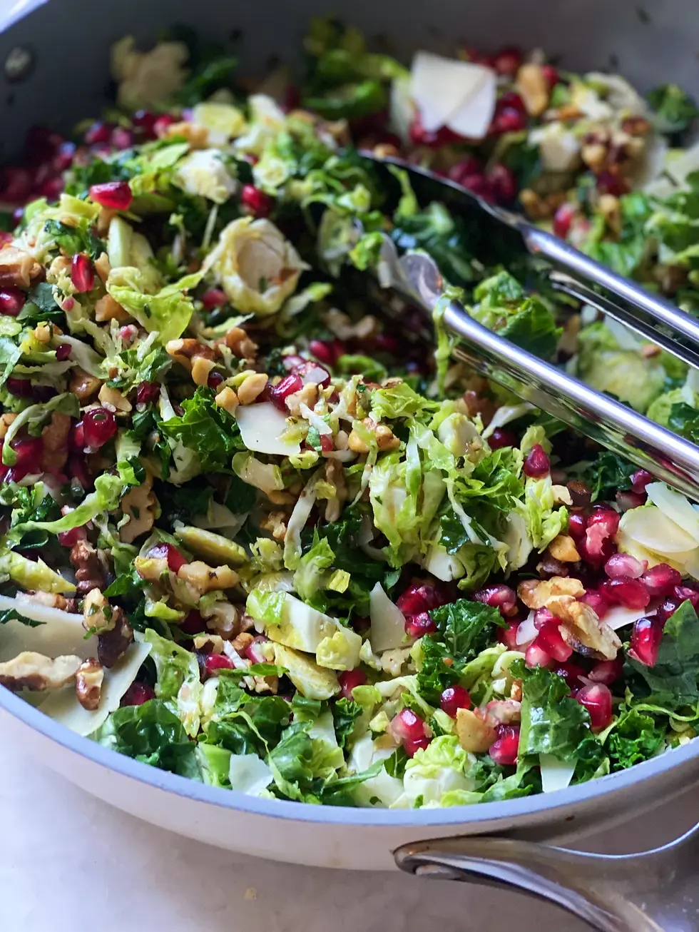 Winter Glow Salad, now with more apples and pomegranate seeds!