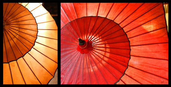 red umbrellas Asia Asie Sandrine CAPDOUZE photography