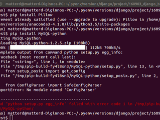 Django setup