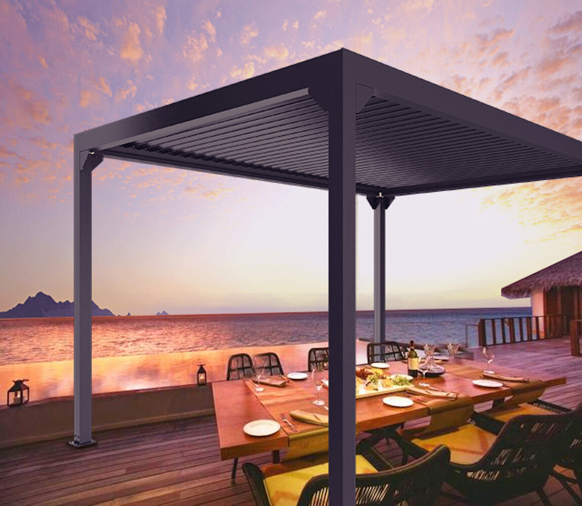 13x13 Pergola with LED Lights