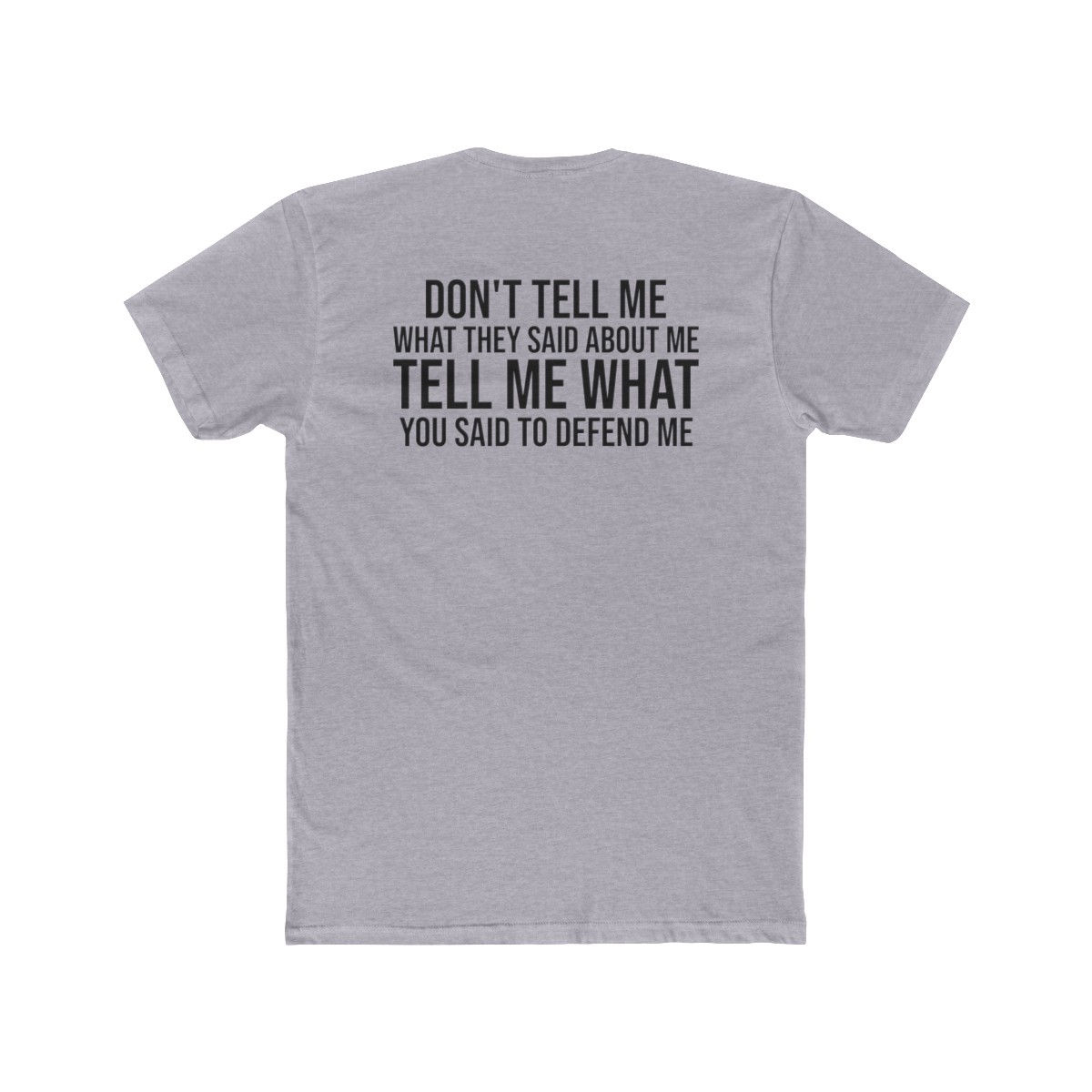 DEFEND ME Men's Cotton Crew Tee
