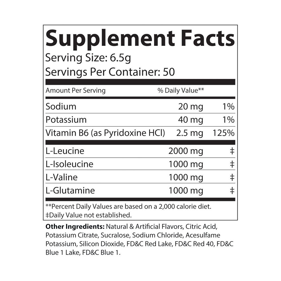 Thumbnail: BCAA Supplement, Grape (325g, 11.46oz, 50 servings)