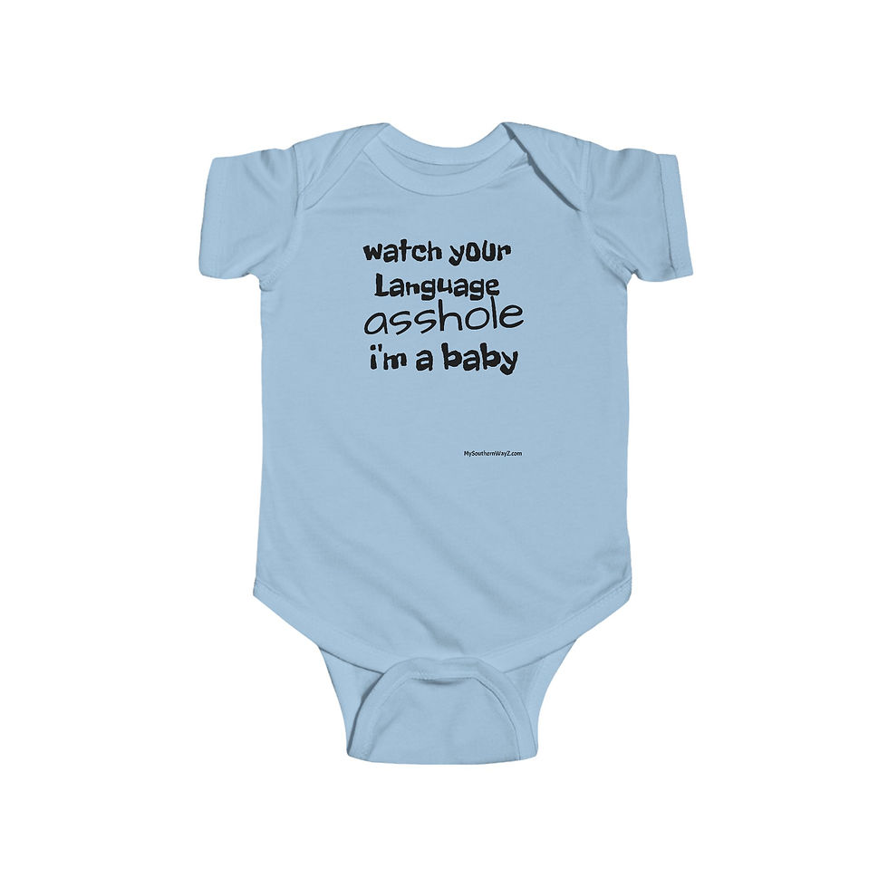 Thumbnail: I'M JUST A BABY Infant Fine Jersey Bodysuit