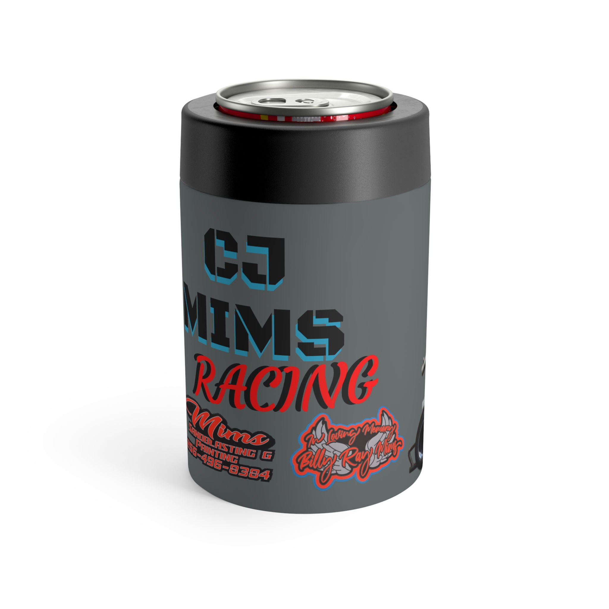 CJ MIMS RACING Custom Racing Can Holder - Perfect Gift for Motorsports Fans!